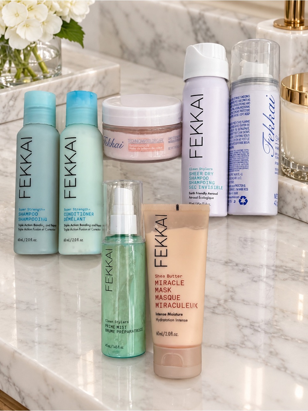 FEKKAI Travel Size 7 piece Bundle - Brand New!!!